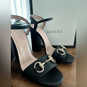 GUCCI Horsebit Leather Sandals size 34